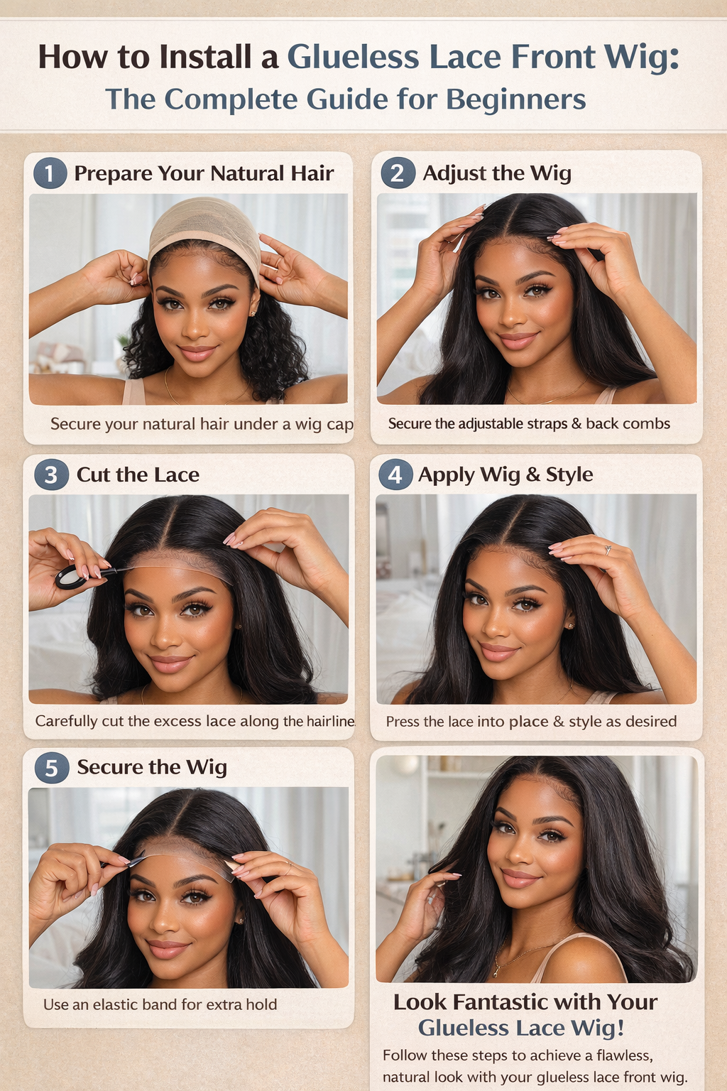 How to Install a Glueless Lace Front Wig: The Complete Guide for Beginners