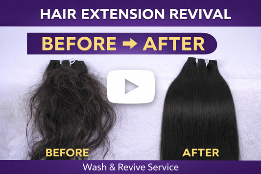 How to Revive Human Hair Extensions: Professional Wash & Restore Service