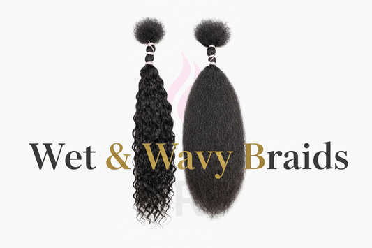 Wet & Wavy Braids with Our Custom Blend Human Hair