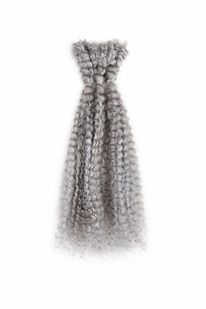 Afro kinky hair extension in color 58 from UltimateHairWorld displayed in the image.