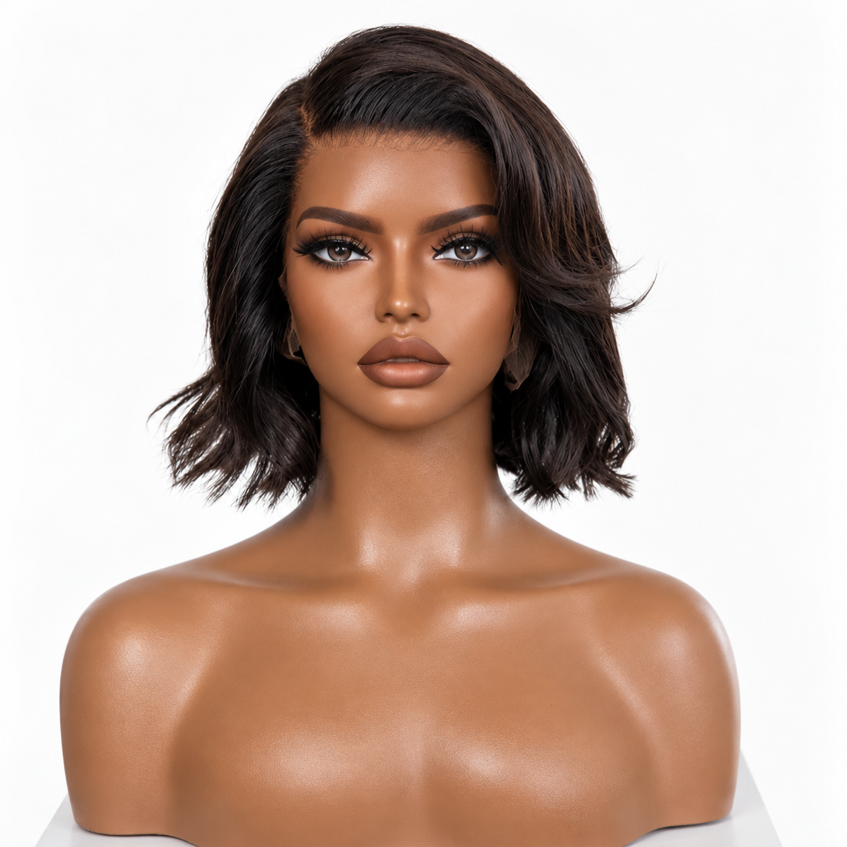 The Executive Chic Bob – 8" Human Hair Glueless Wig