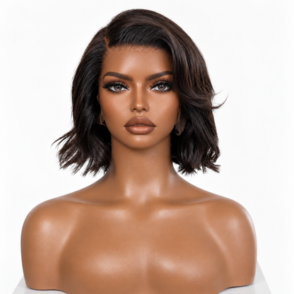The Executive Chic Bob – 8" Human Hair Glueless Wig