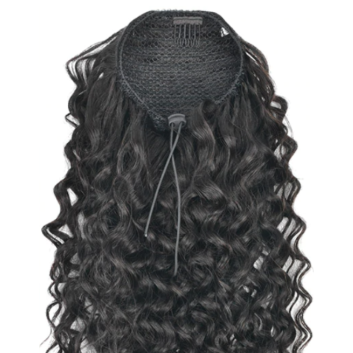 Drawstring ponytail extension from UltimateHairWorld with a natural-looking hair wrap and adjustable drawstring for easy styling.
