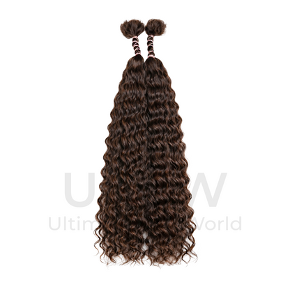 Soft wavy hairstyle by UltimateHairWorld, showcasing smooth, flowing waves with a natural, shiny finish.